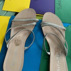 Maison Martin Margiela Silver Minimalist Sandals